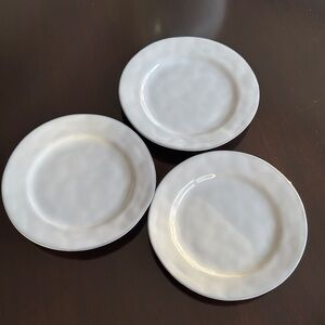Juliska set of three 9 inch quotidian dessert/salad plates